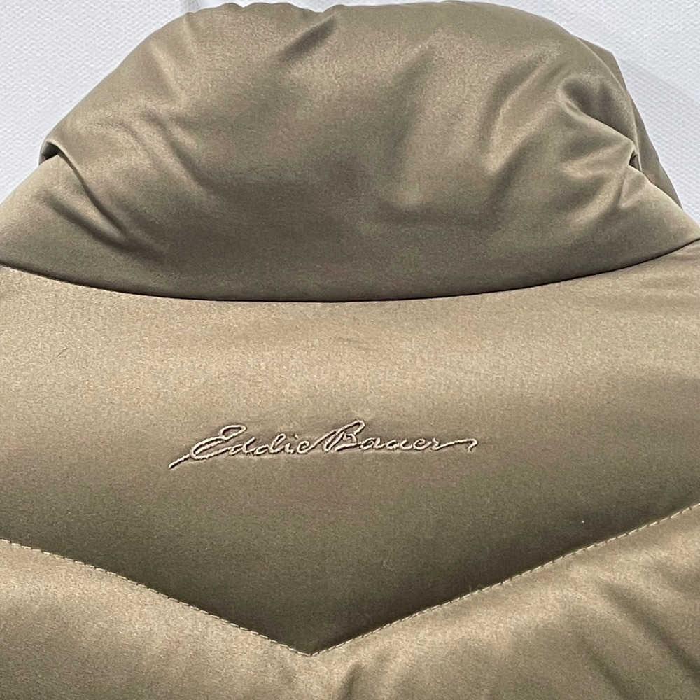Eddie Bauer Women's Down Puffer Jacket Olive Green XS EB550 Fill - Picture 8 of 11